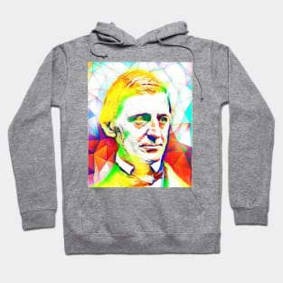 Ralph Waldo Emerson Golden Colourful Portrait | Ralph Waldo Emerson Artwork 12 Hoodie